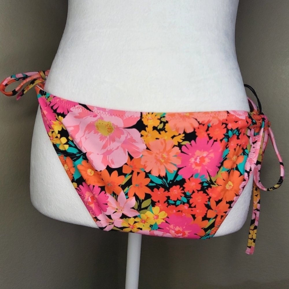 NWT! Shade & Shore Flowered Cheeky Bikini Bottom, Size XL (16-18)